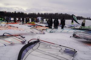 Snow Sailing