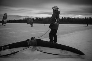 Snow Sailing