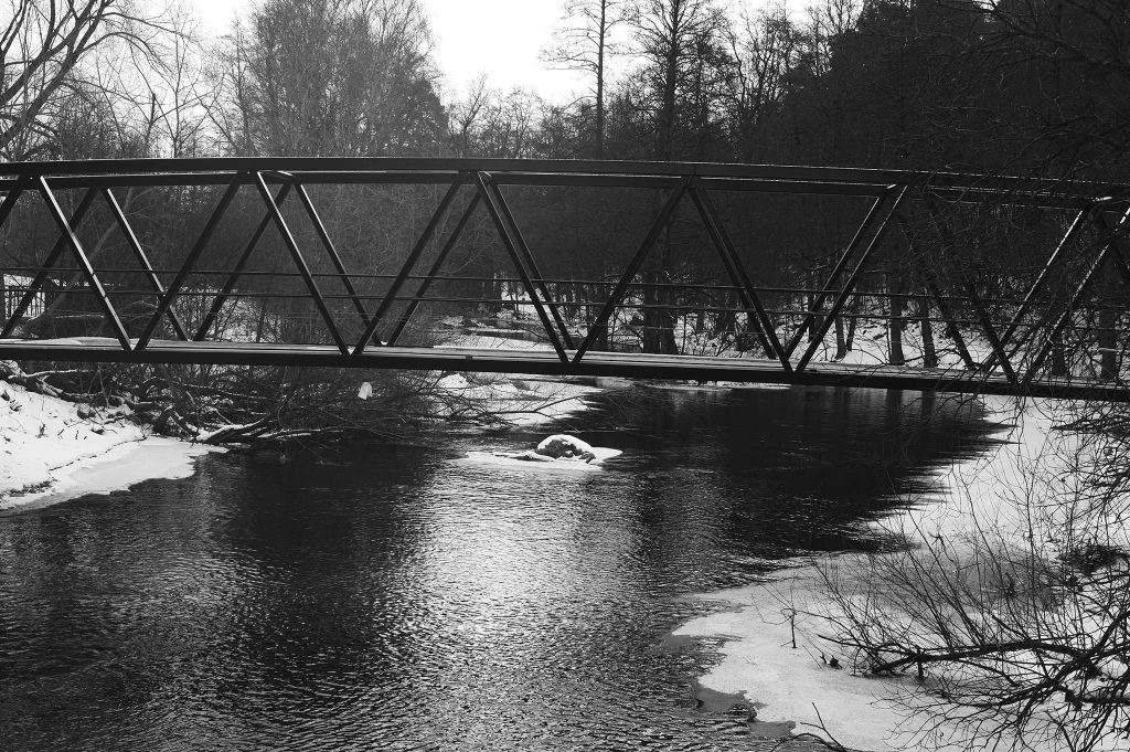 Nya bron under Vallby bron